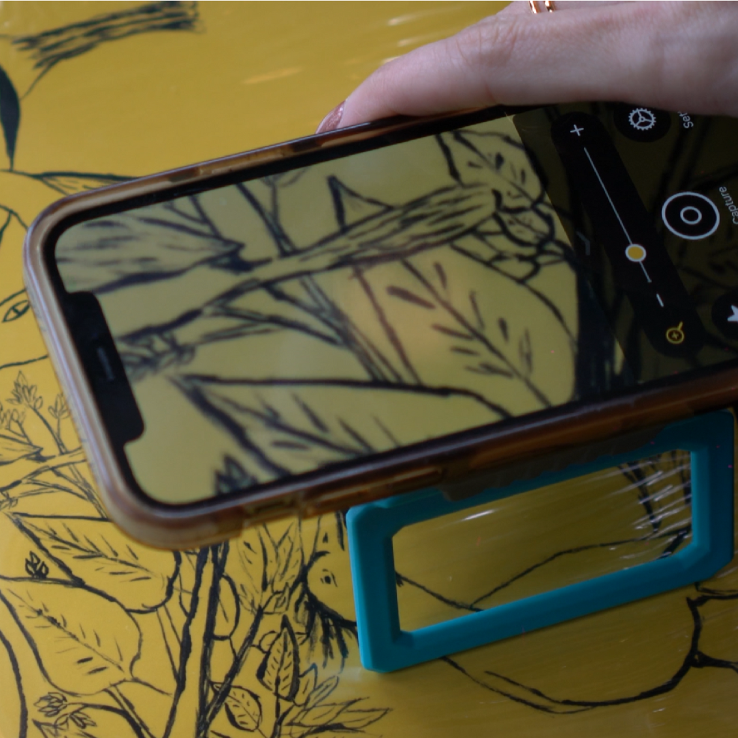 The All New, Doctor Recommended Phone Magnification Stand For Reading - with FREE Lens Clip