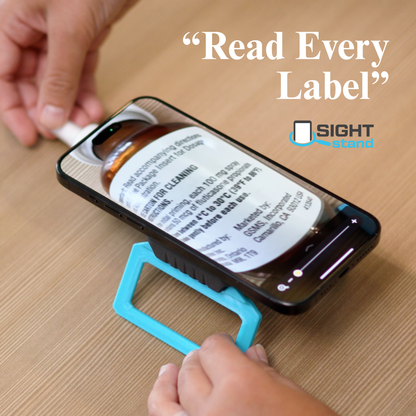 The All New, Doctor Recommended Phone Magnification Stand For Reading - with FREE Lens Clip